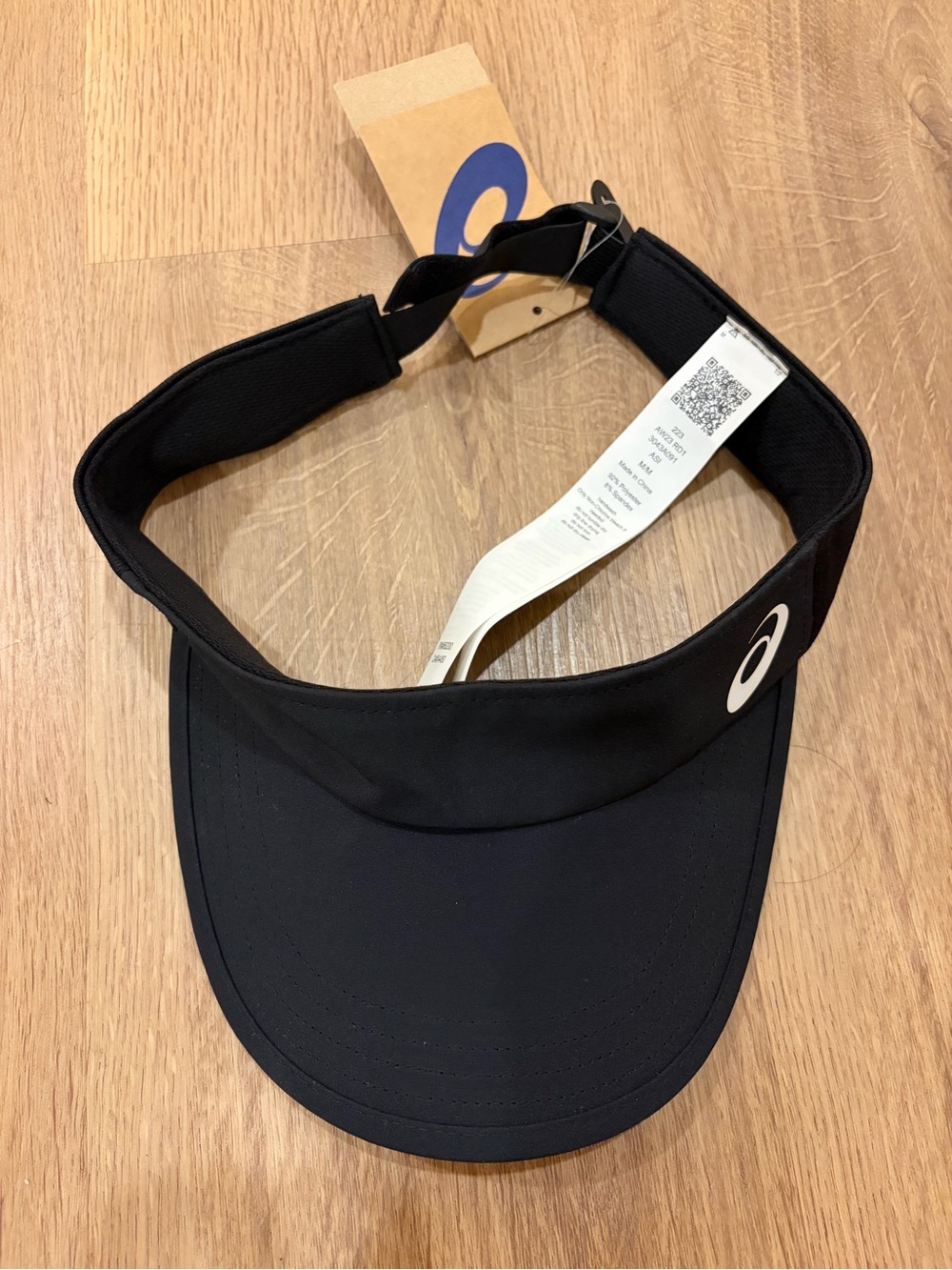 ASICS Black Adjustable Visor